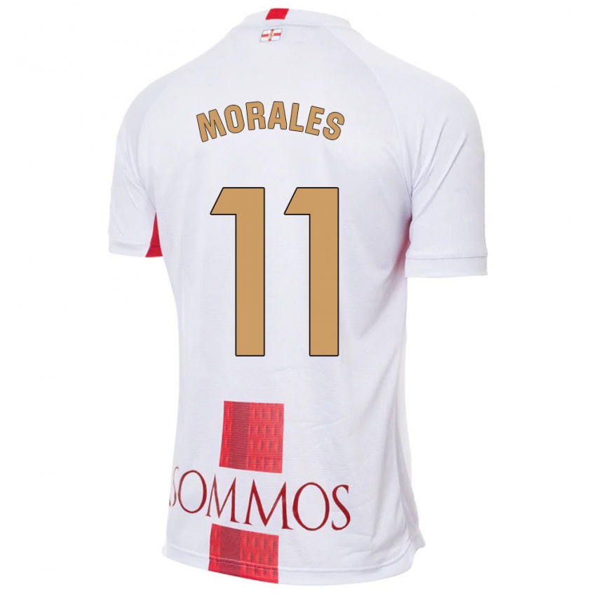 Bambino Maglia Carolina Morales #11 Bianco Kit Gara Away 2023/24 Maglietta