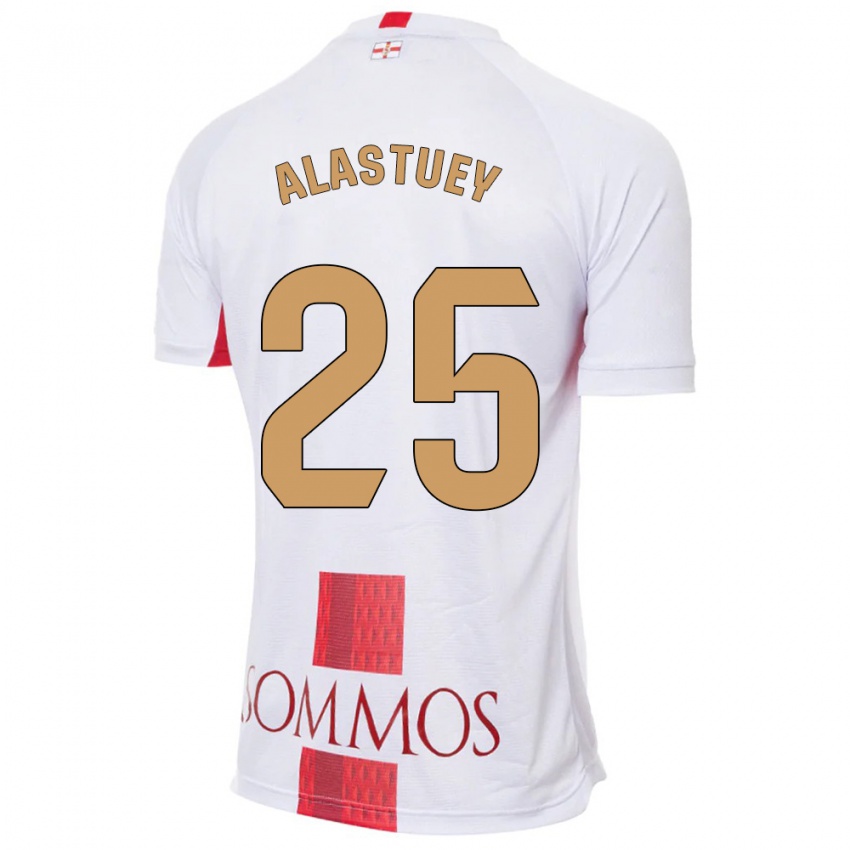 Bambino Maglia Martina Alastuey #25 Bianco Kit Gara Away 2023/24 Maglietta