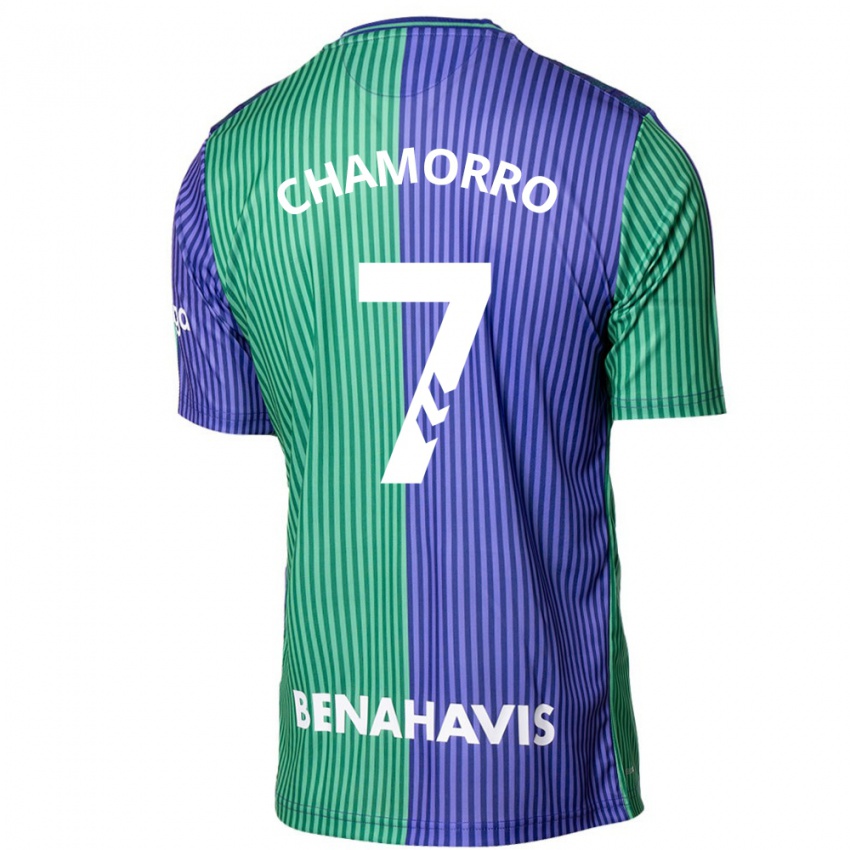 Bambino Maglia Alexis Chamorro #7 Verde Blu Kit Gara Away 2023/24 Maglietta