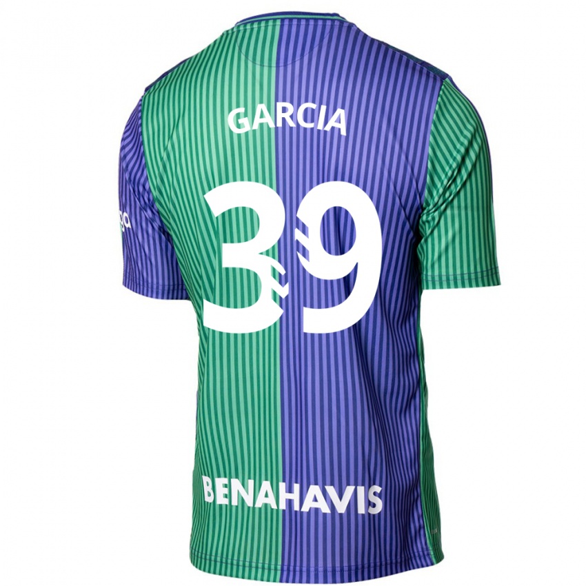 Bambino Maglia Claudia García #39 Verde Blu Kit Gara Away 2023/24 Maglietta