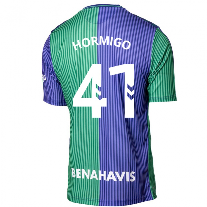 Bambino Maglia Cintia Hormigo #41 Verde Blu Kit Gara Away 2023/24 Maglietta