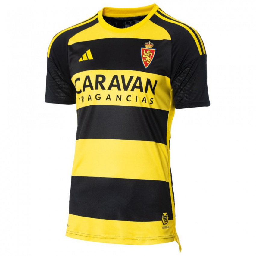 Bambino Maglia Manu Vallejo #19 Nero Giallo Kit Gara Away 2023/24 Maglietta