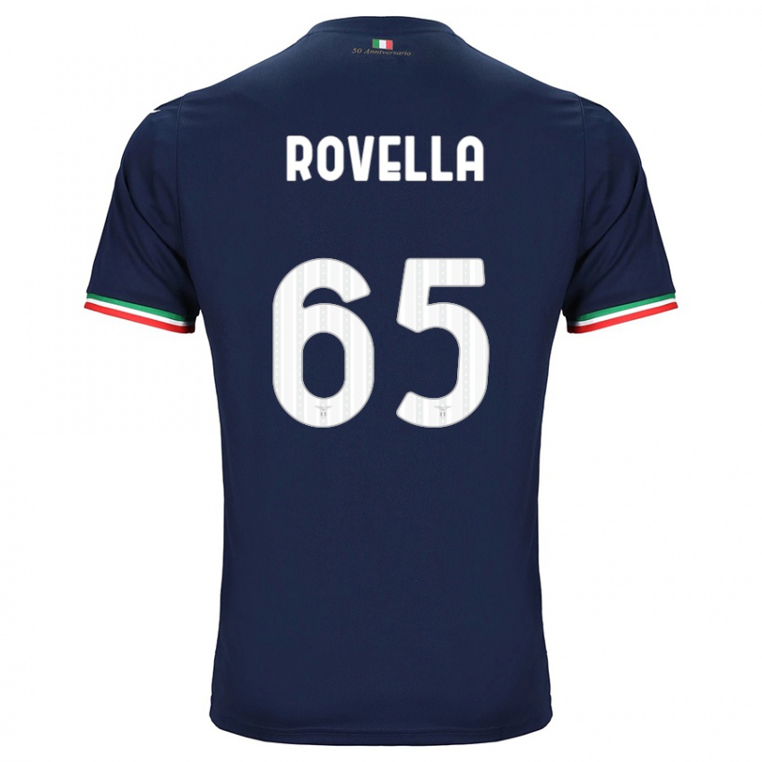 Bambino Maglia Nicolo Rovella #65 Marina Militare Kit Gara Away 2023/24 Maglietta