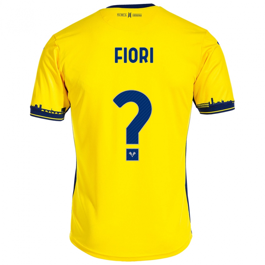 Bambino Maglia Nicolas Fiori #0 Giallo Kit Gara Away 2023/24 Maglietta