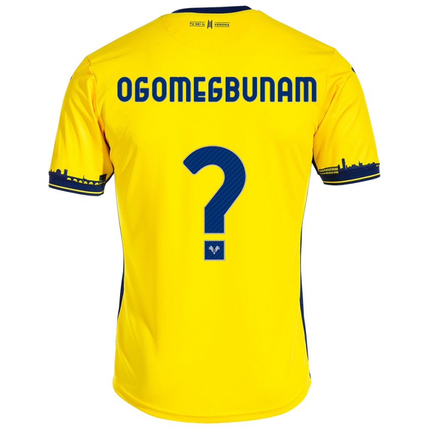 Bambino Maglia Izu Ogomegbunam #0 Giallo Kit Gara Away 2023/24 Maglietta