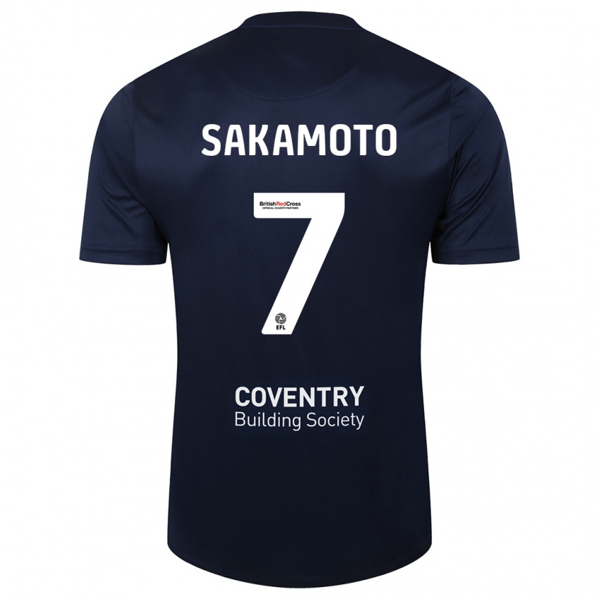 Bambino Maglia Tatsuhiro Sakamoto #7 Marina Rossa Kit Gara Away 2023/24 Maglietta