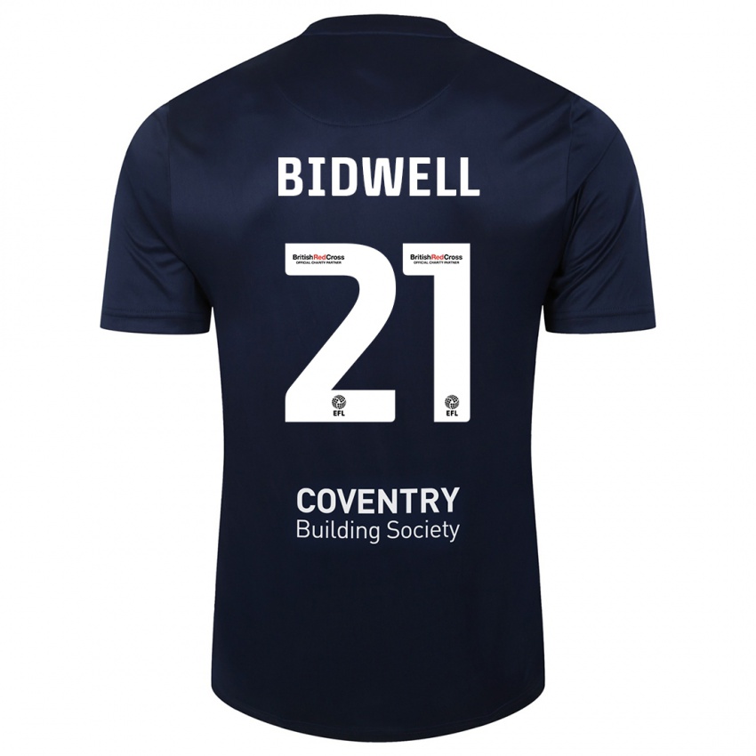 Bambino Maglia Jake Bidwell #21 Marina Rossa Kit Gara Away 2023/24 Maglietta