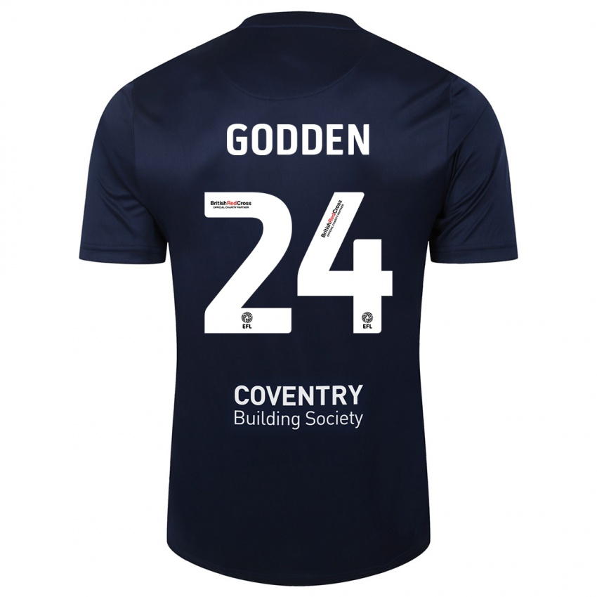 Bambino Maglia Matt Godden #24 Marina Rossa Kit Gara Away 2023/24 Maglietta