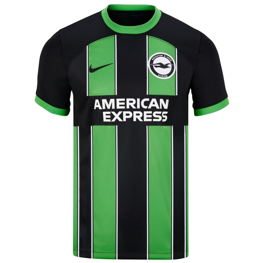 Bambino Maglia Elisabeth Terland #11 Nero Verde Kit Gara Away 2023/24 Maglietta