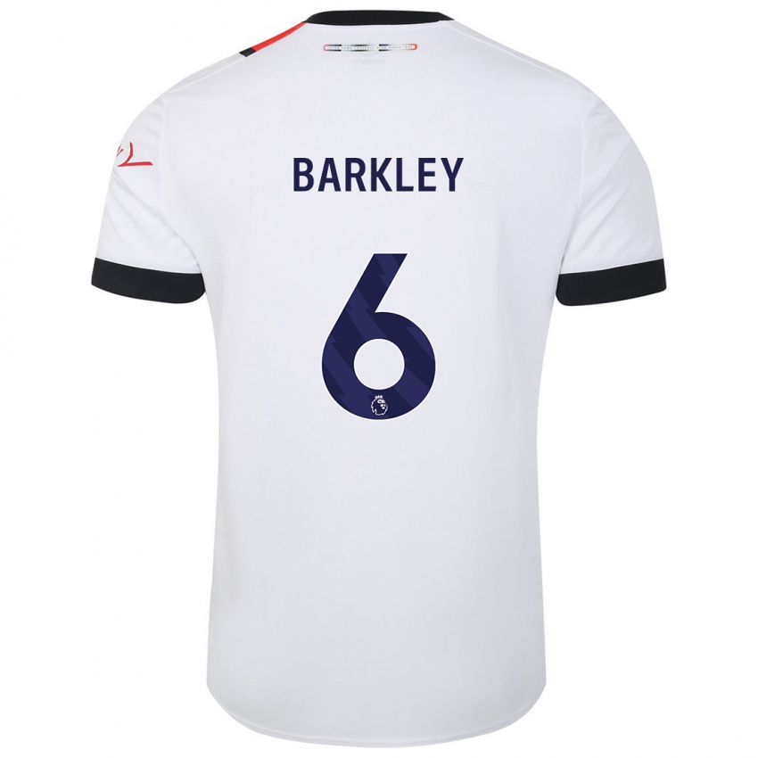 Bambino Maglia Ross Barkley #6 Bianco Kit Gara Away 2023/24 Maglietta