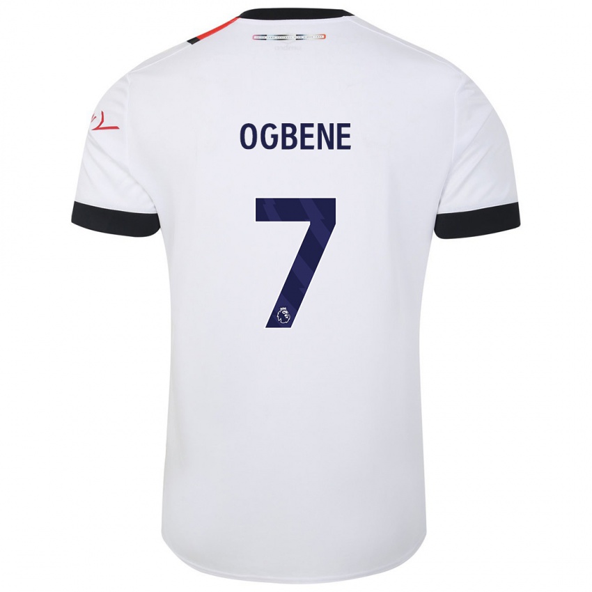 Bambino Maglia Chiedozie Ogbene #7 Bianco Kit Gara Away 2023/24 Maglietta