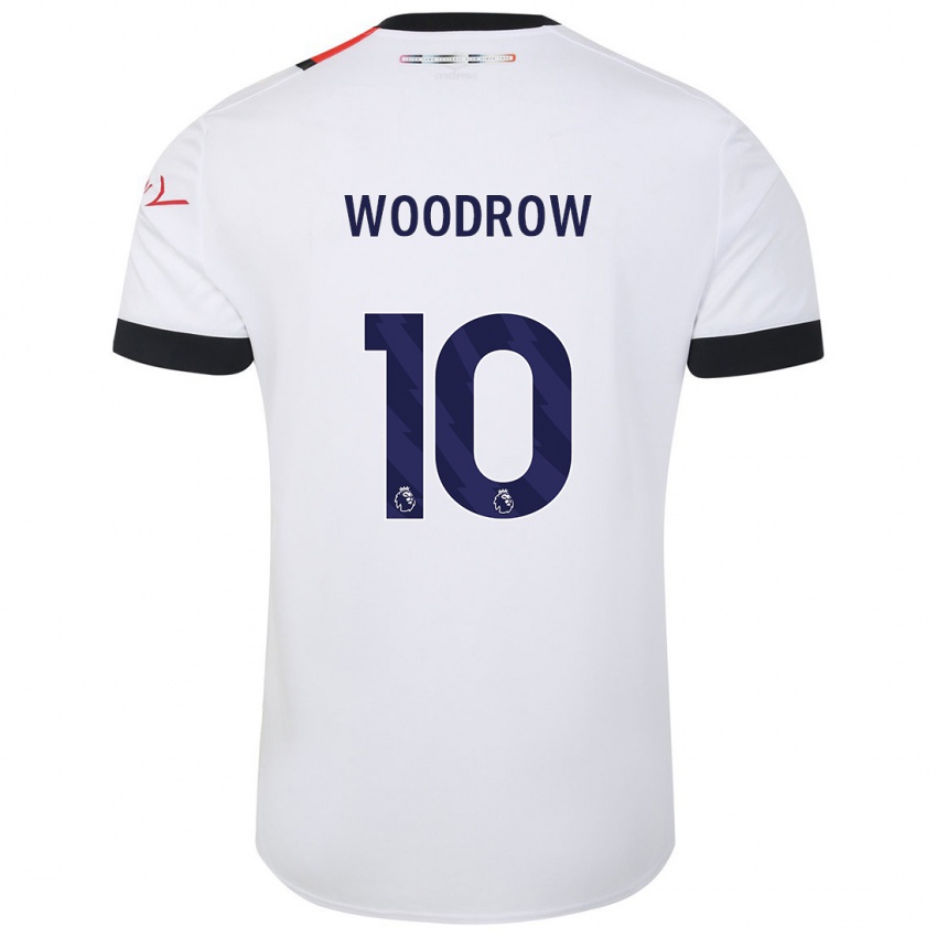 Bambino Maglia Cauley Woodrow #10 Bianco Kit Gara Away 2023/24 Maglietta