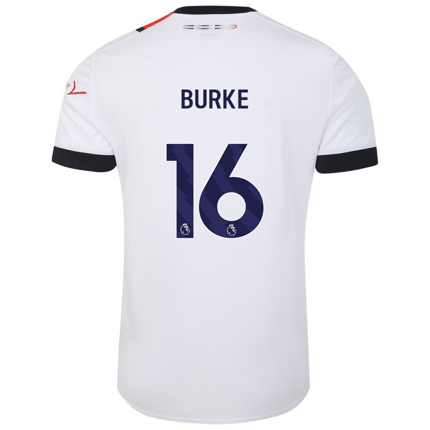 Bambino Maglia Reece Burke #16 Bianco Kit Gara Away 2023/24 Maglietta