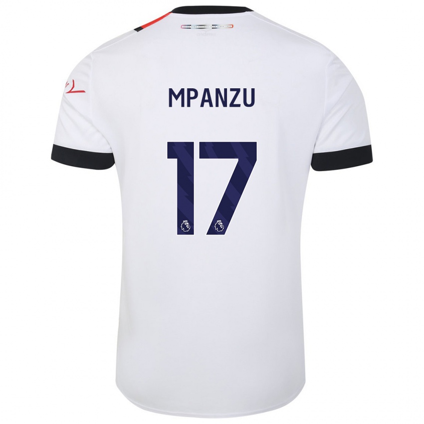 Bambino Maglia Pelly Ruddock Mpanzu #17 Bianco Kit Gara Away 2023/24 Maglietta