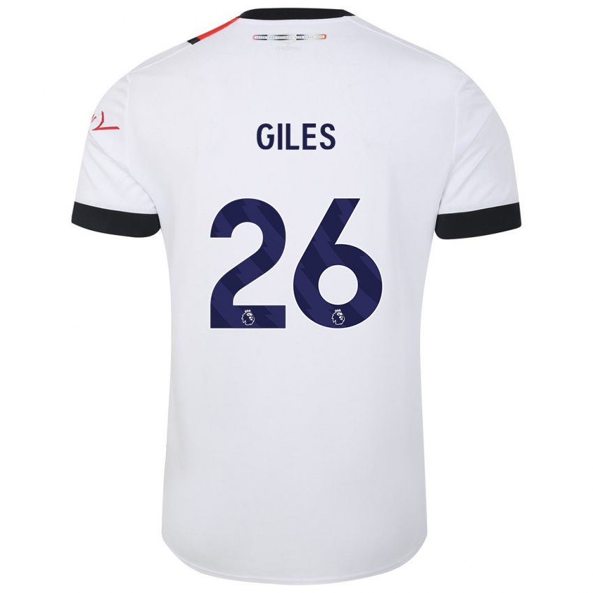 Bambino Maglia Ryan Giles #26 Bianco Kit Gara Away 2023/24 Maglietta