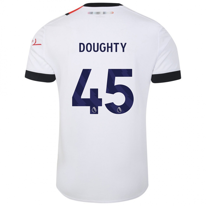 Bambino Maglia Alfie Doughty #45 Bianco Kit Gara Away 2023/24 Maglietta