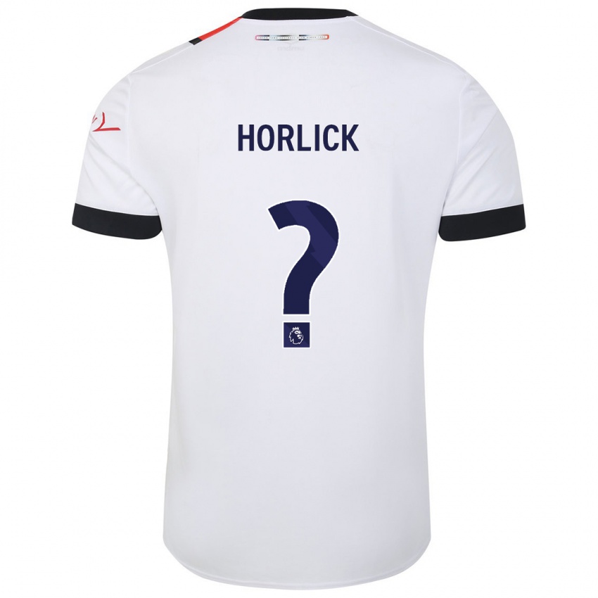 Bambino Maglia Jameson Horlick #0 Bianco Kit Gara Away 2023/24 Maglietta