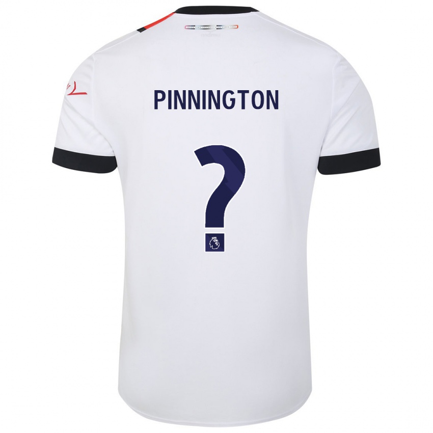 Bambino Maglia Jacob Pinnington #0 Bianco Kit Gara Away 2023/24 Maglietta