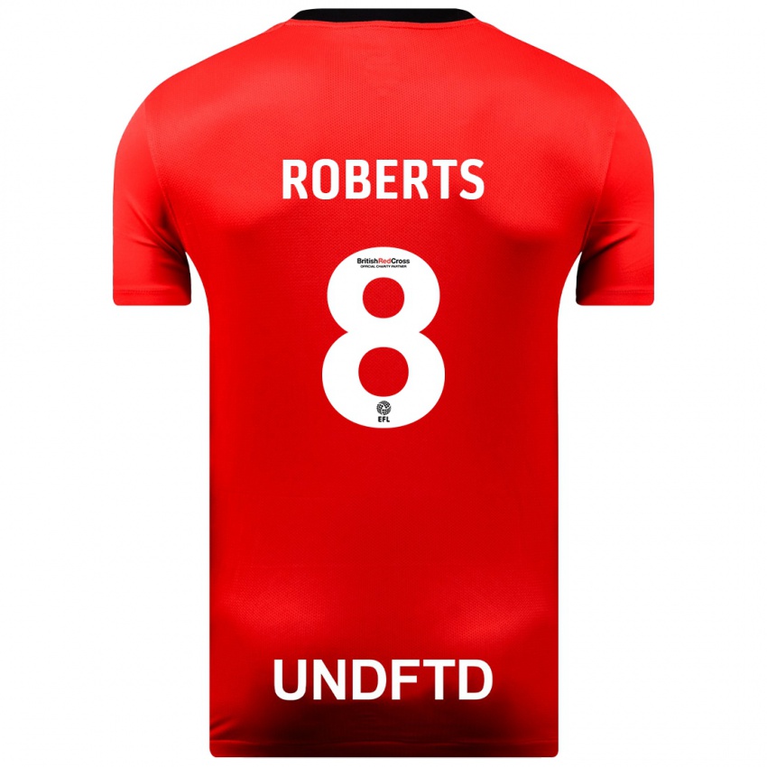 Bambino Maglia Tyler Roberts #8 Rosso Kit Gara Away 2023/24 Maglietta