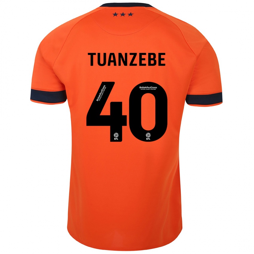 Bambino Maglia Axel Tuanzebe #40 Arancia Kit Gara Away 2023/24 Maglietta