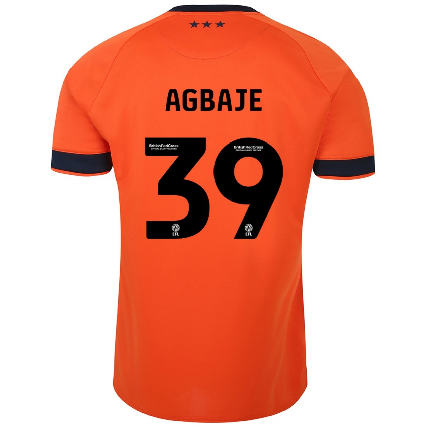 Bambino Maglia Edwin Agbaje #39 Arancia Kit Gara Away 2023/24 Maglietta