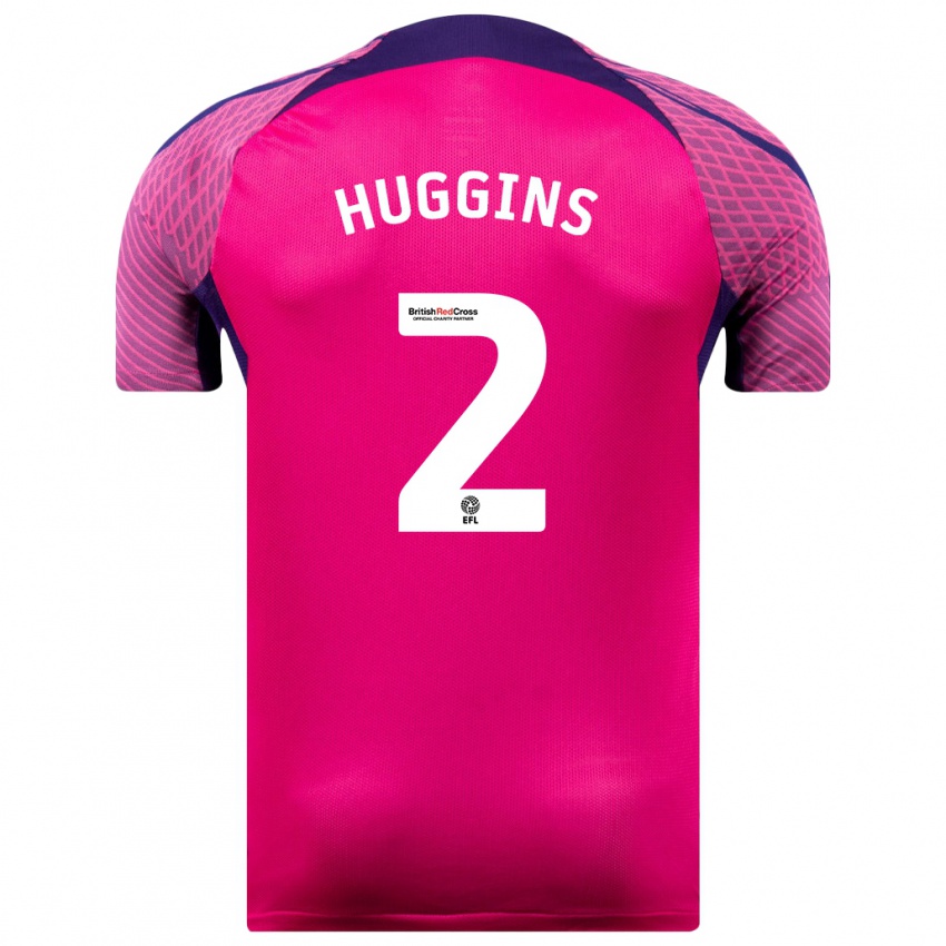 Bambino Maglia Niall Huggins #2 Porpora Kit Gara Away 2023/24 Maglietta