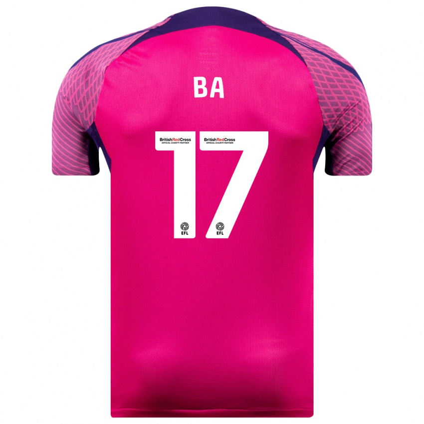 Bambino Maglia Abdoullah Ba #17 Porpora Kit Gara Away 2023/24 Maglietta