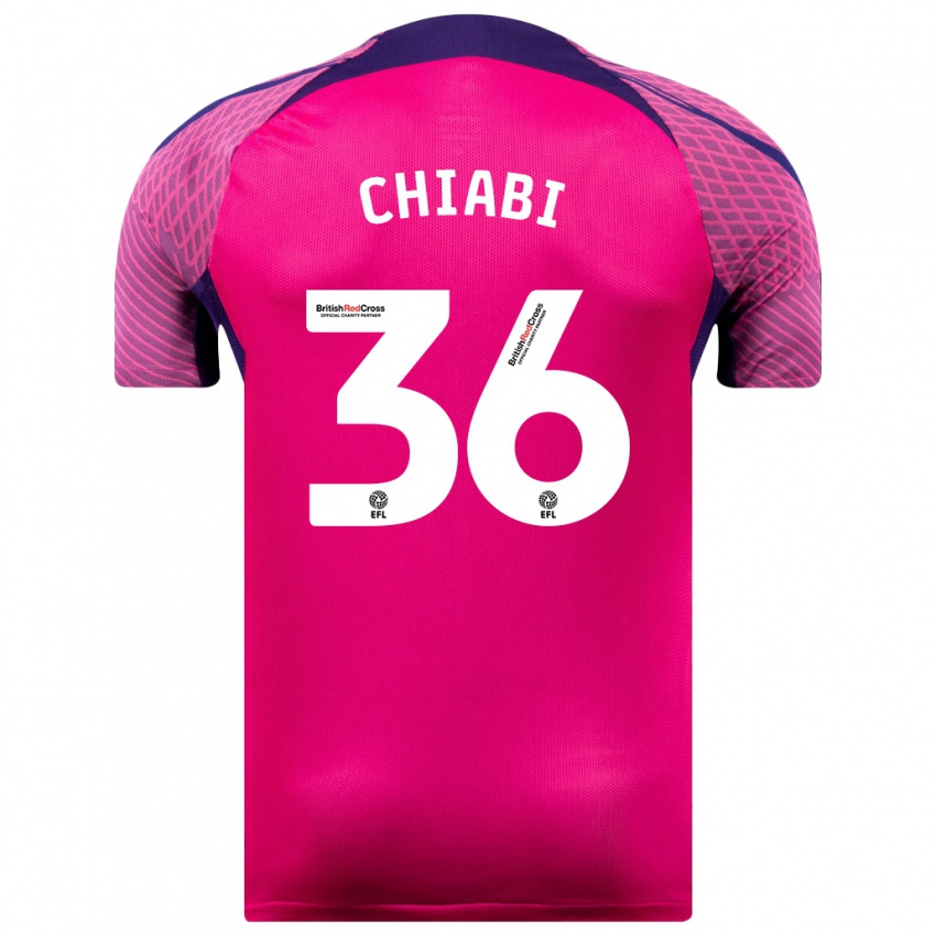 Bambino Maglia Tom Chiabi #36 Porpora Kit Gara Away 2023/24 Maglietta