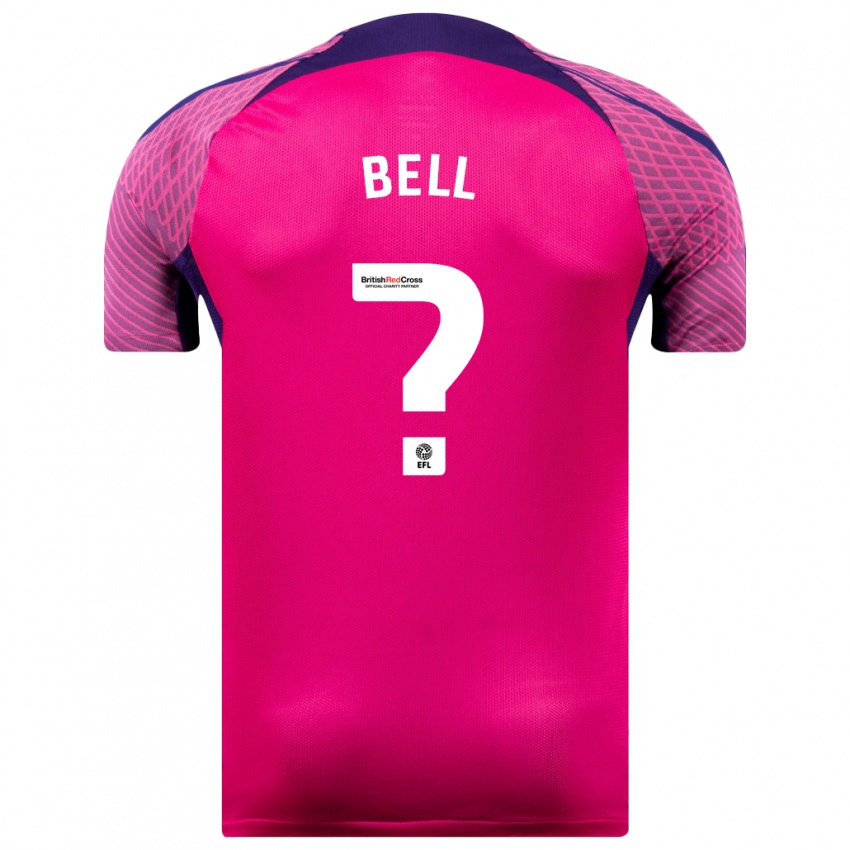 Bambino Maglia Luke Bell #0 Porpora Kit Gara Away 2023/24 Maglietta