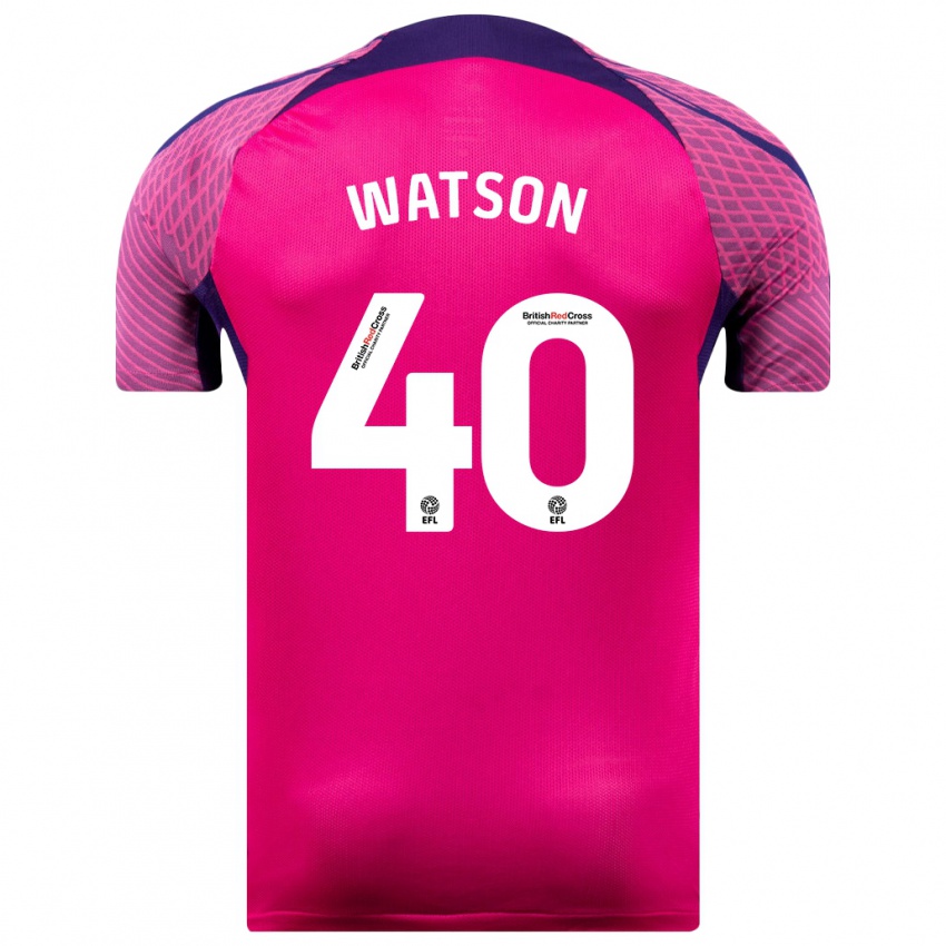 Bambino Maglia Tom Watson #40 Porpora Kit Gara Away 2023/24 Maglietta