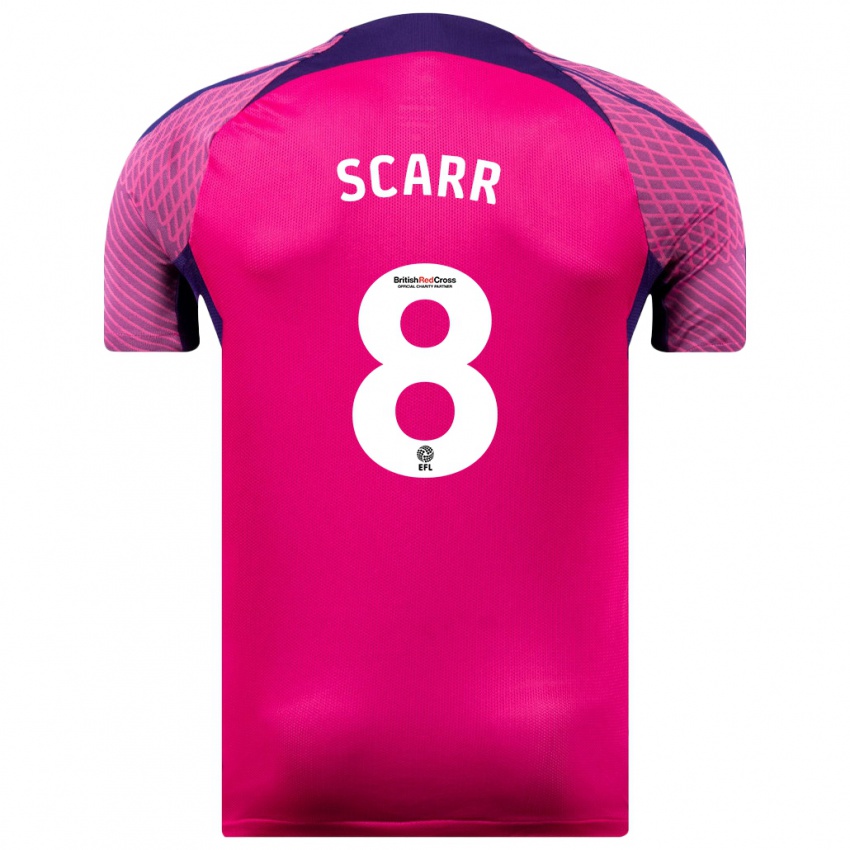 Bambino Maglia Emily Scarr #8 Porpora Kit Gara Away 2023/24 Maglietta