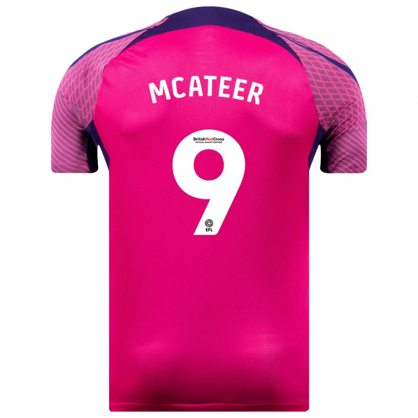 Bambino Maglia Mary Mcateer #9 Porpora Kit Gara Away 2023/24 Maglietta