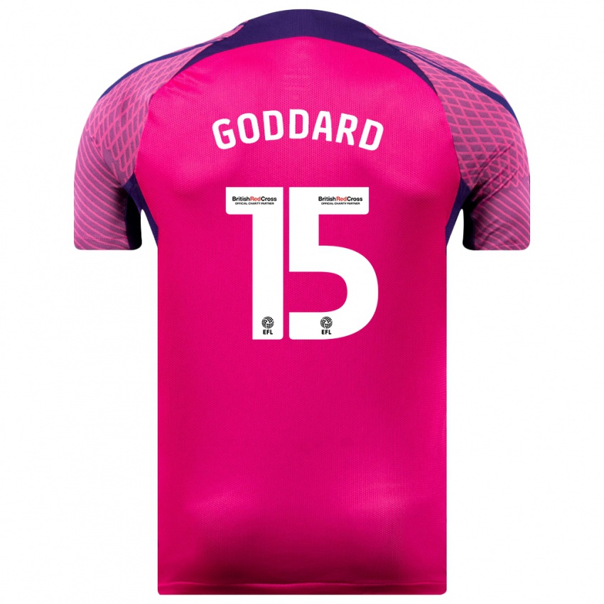 Bambino Maglia Amy Goddard #15 Porpora Kit Gara Away 2023/24 Maglietta