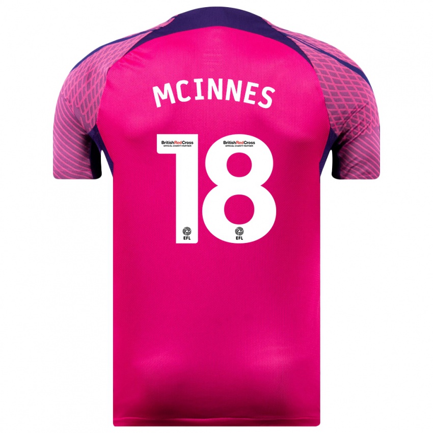 Bambino Maglia Libby Mcinnes #18 Porpora Kit Gara Away 2023/24 Maglietta