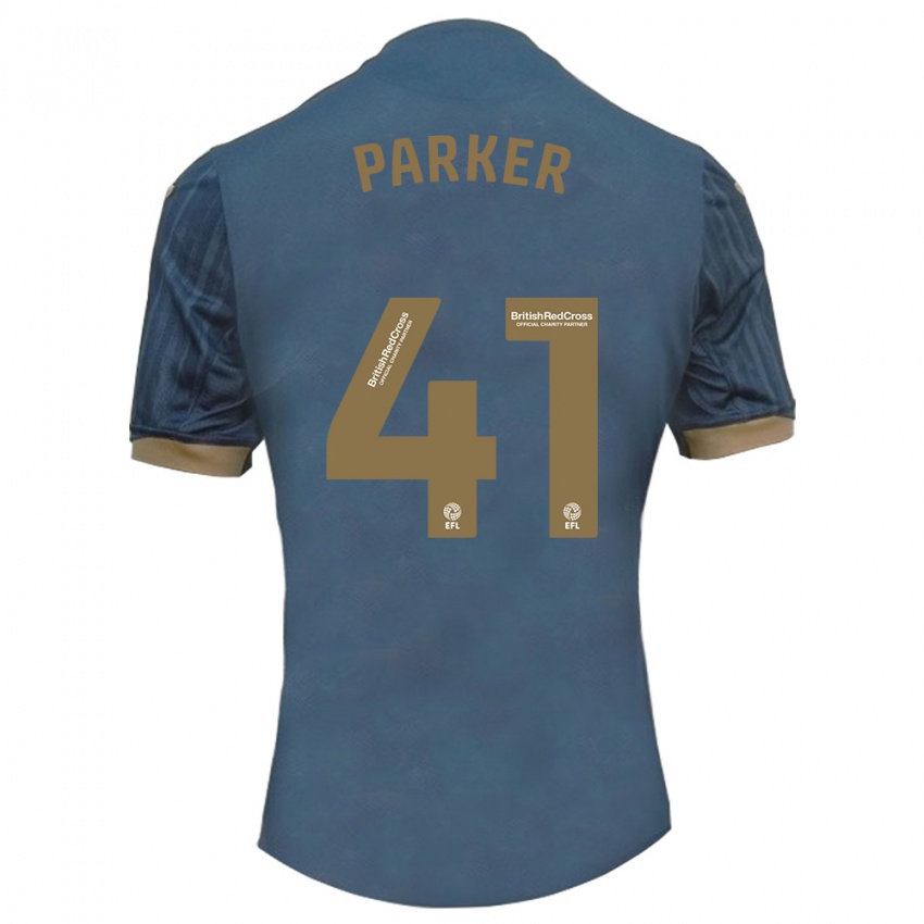 Bambino Maglia Sam Parker #41 Verde Acqua Scuro Kit Gara Away 2023/24 Maglietta