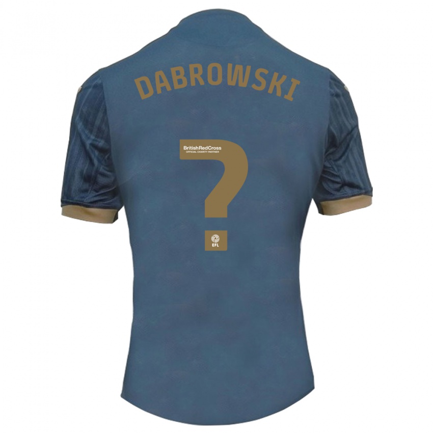 Bambino Maglia Sebastian Dabrowski #0 Verde Acqua Scuro Kit Gara Away 2023/24 Maglietta