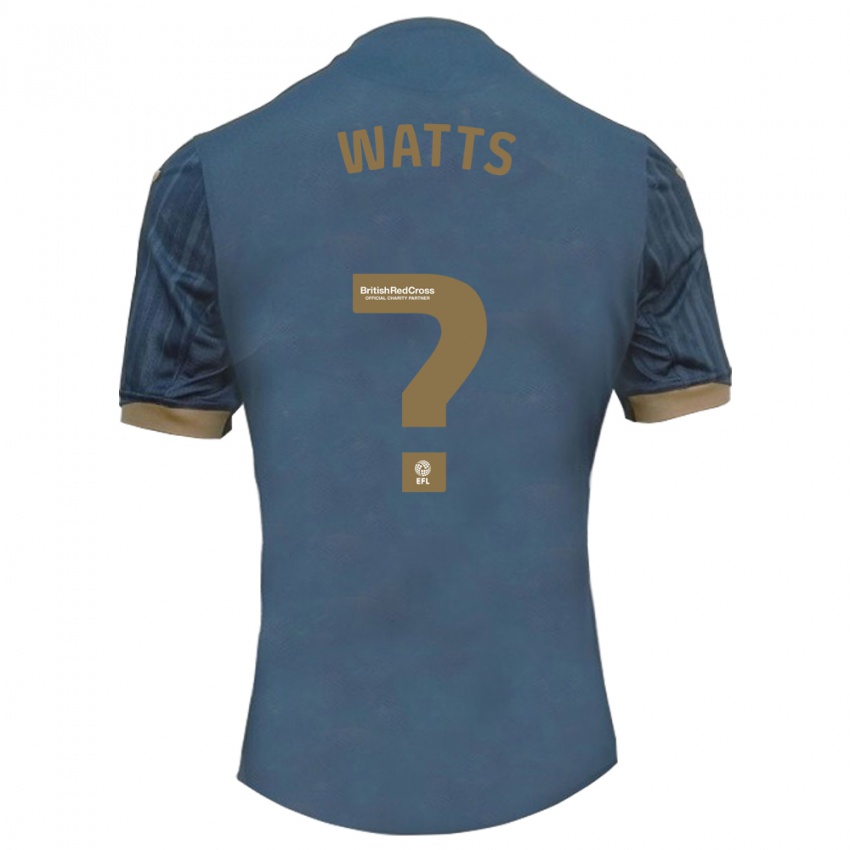 Bambino Maglia Daniel Watts #0 Verde Acqua Scuro Kit Gara Away 2023/24 Maglietta