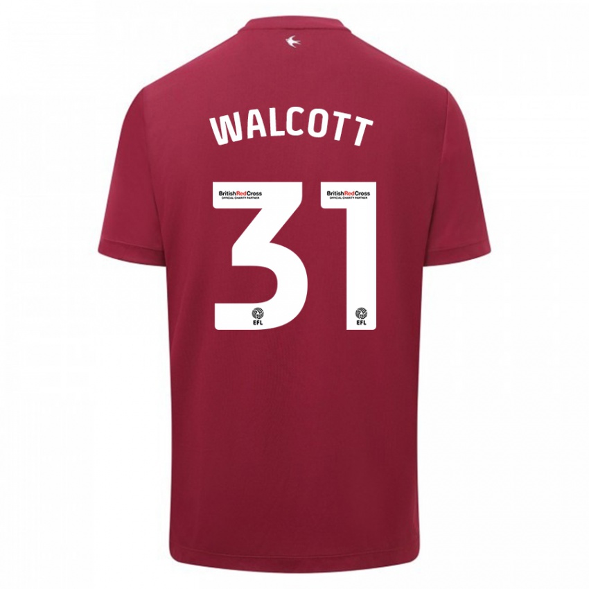 Bambino Maglia Malachi Fagan Walcott #31 Rosso Kit Gara Away 2023/24 Maglietta