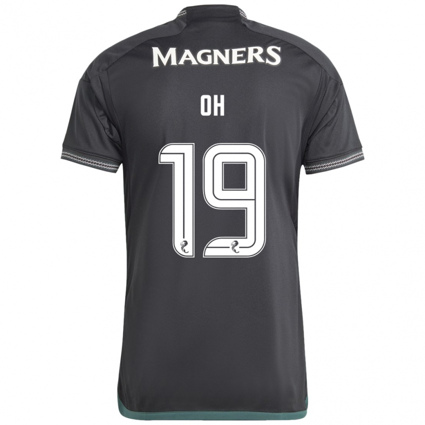 Bambino Maglia Hyeon-Gyu Oh #19 Nero Kit Gara Away 2023/24 Maglietta