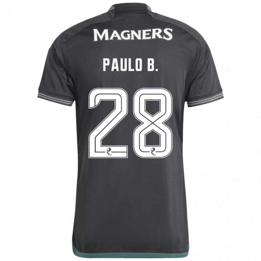 Bambino Maglia Paulo Bernardo #28 Nero Kit Gara Away 2023/24 Maglietta