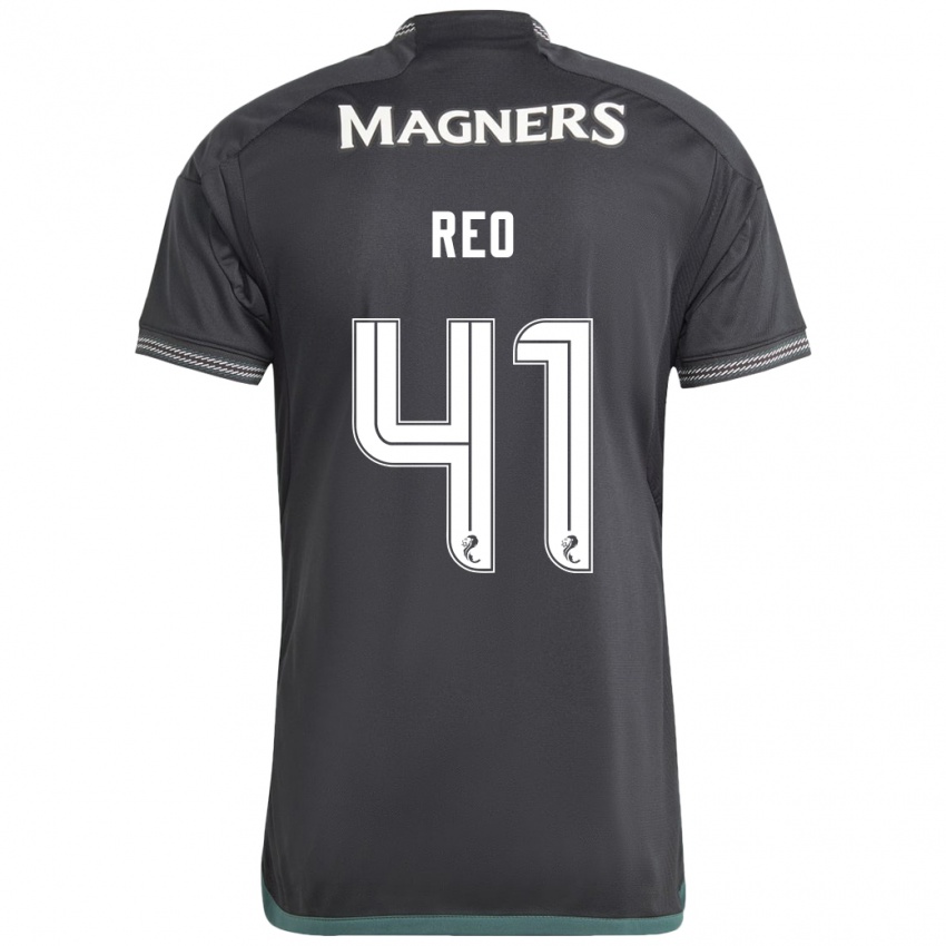 Bambino Maglia Reo Hatate #41 Nero Kit Gara Away 2023/24 Maglietta