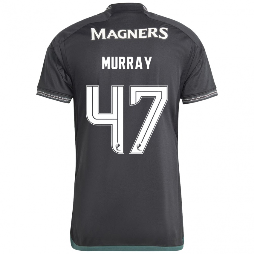 Bambino Maglia Dane Murray #47 Nero Kit Gara Away 2023/24 Maglietta