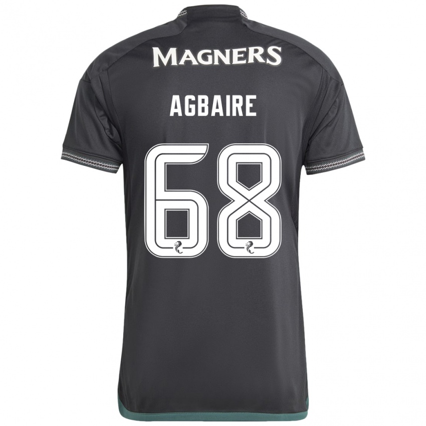 Bambino Maglia Lenny Agbaire #68 Nero Kit Gara Away 2023/24 Maglietta