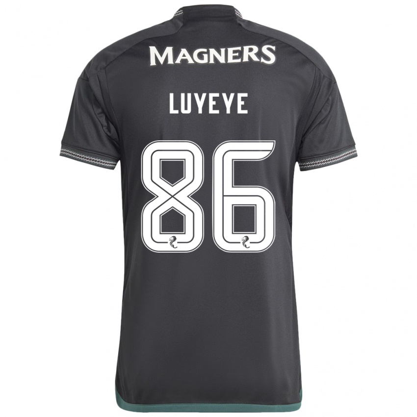 Bambino Maglia Benny-Jackson Luyeye #86 Nero Kit Gara Away 2023/24 Maglietta