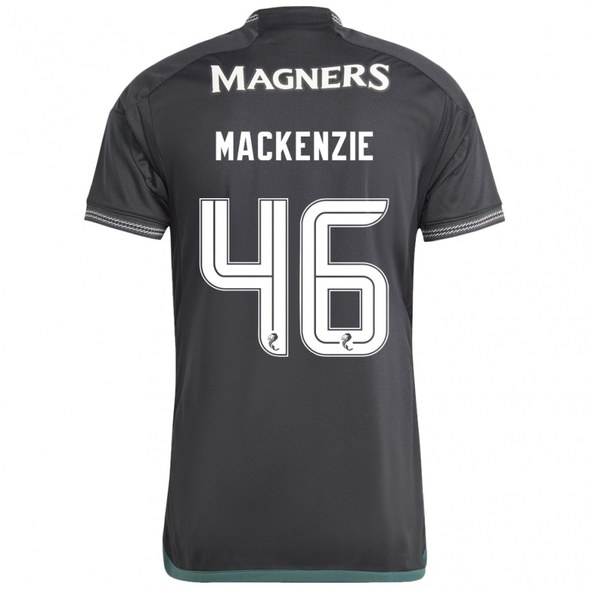 Bambino Maglia Magnus Mackenzie #46 Nero Kit Gara Away 2023/24 Maglietta