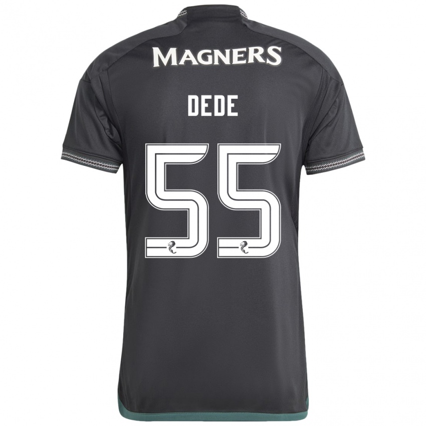 Bambino Maglia Josh Dede #55 Nero Kit Gara Away 2023/24 Maglietta