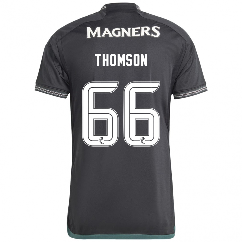 Bambino Maglia Corey Thomson #66 Nero Kit Gara Away 2023/24 Maglietta