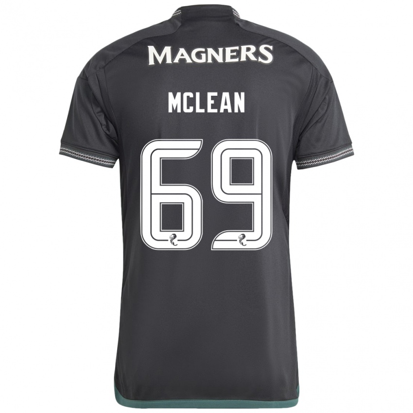 Bambino Maglia Kai Mclean #69 Nero Kit Gara Away 2023/24 Maglietta