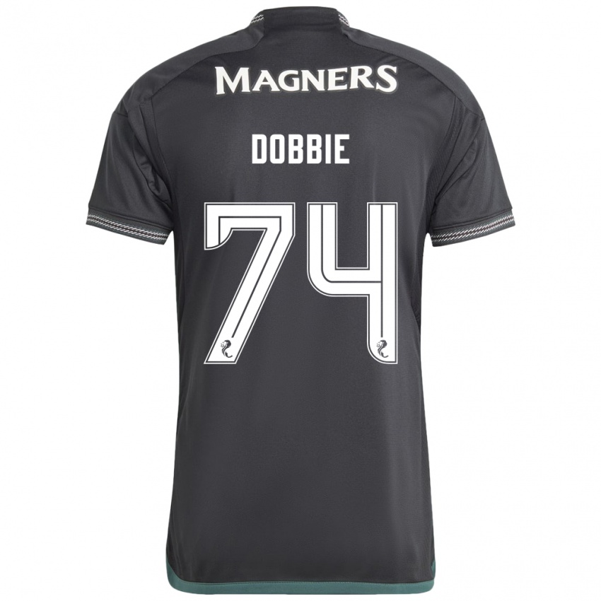 Bambino Maglia Lewis Dobbie #74 Nero Kit Gara Away 2023/24 Maglietta