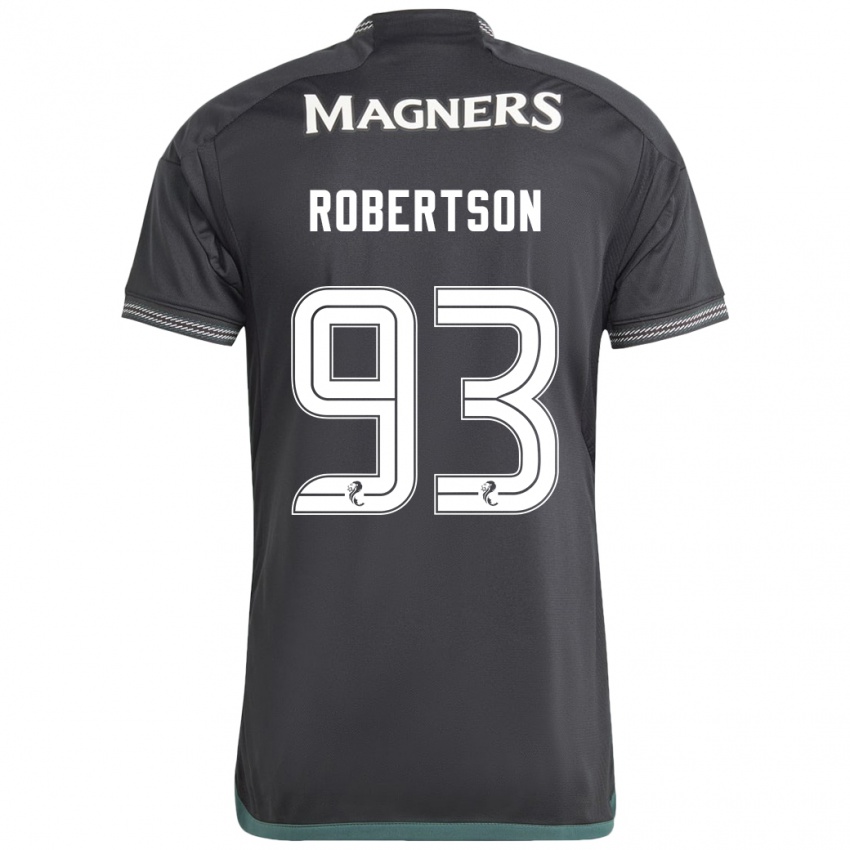 Bambino Maglia Mitchell Robertson #93 Nero Kit Gara Away 2023/24 Maglietta